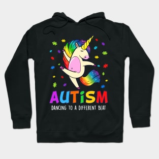 Autism awareness Dabbing unicorn puzzle piece kids Hoodie